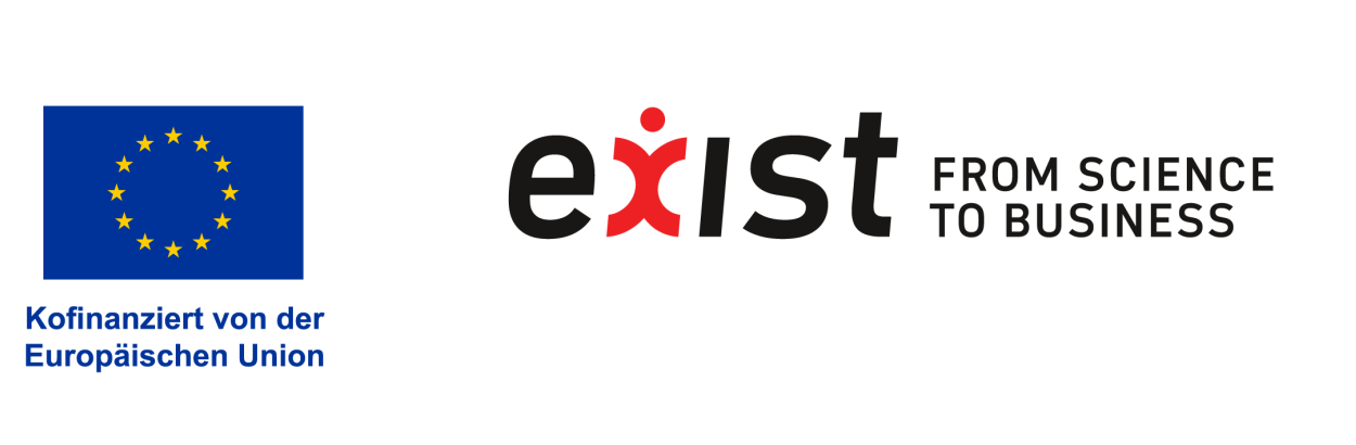 Logoleiste ESF plus und EXIST Förderer